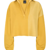ET TIGRE Ryanne Patch Sweat Top in Yellow