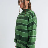 ARTHUR APPAREL Knitted Pullover in Nori