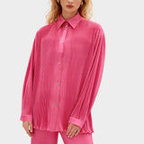 SLEEPER Origami Pyjama Set with Pants in Hot Pink