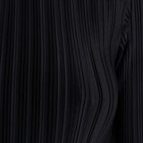 ARTHUR APPAREL Box Pleat Long Sleeve Top in Black