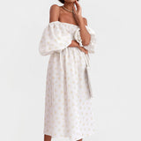 SLEEPER Atlanta Linen Dress in Daisies